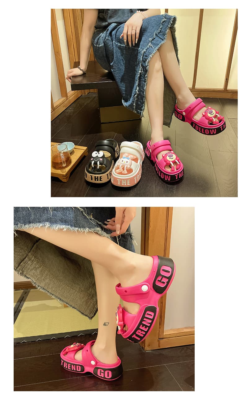スポーツサンダル くまさん厚底スポーツサンダル