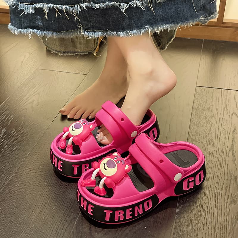スポーツサンダル くまさん厚底スポーツサンダル